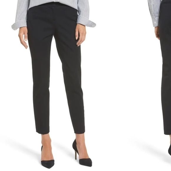 HALOGEN Women Black Ankle Pants size 0 HA379999MI - Picture 1 of 12